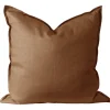 Housse de coussin en lin Calm 50x50 cm, Almond Brown