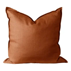 Housse de coussin en lin Calm 50x50 cm, Rust