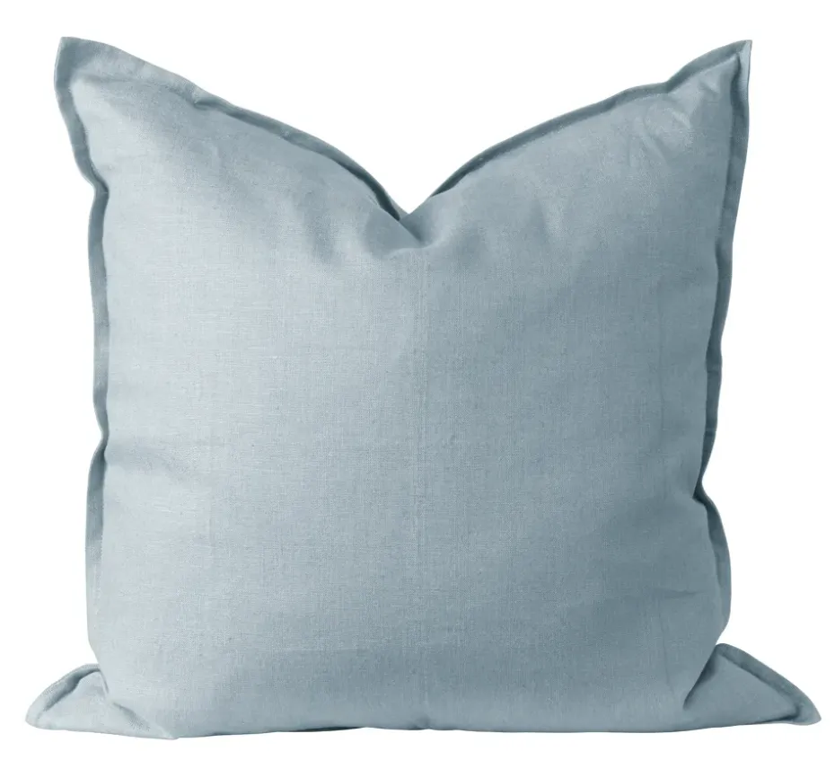 Housse de coussin en lin Calm 50x50 cm, Sky Blue