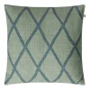 Housse de coussin Ikat Orissa 50 x 50 cm, Aqua-heaven blue