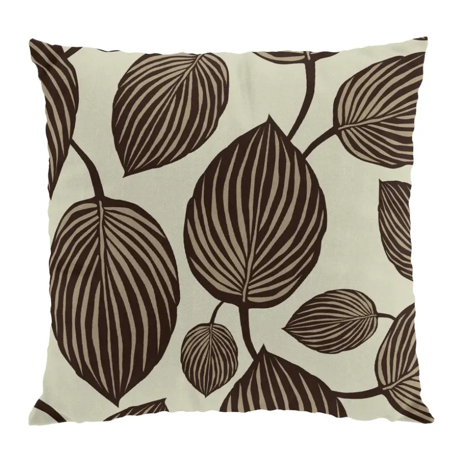 Housse de coussin Lyckans Blad 45x45 cm, Marron