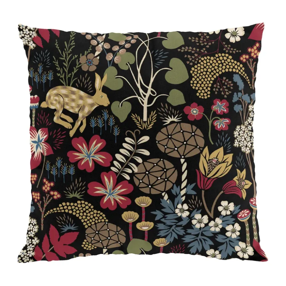 Housse de coussin Lyckeflykt 47x47 cm, Rouge-brun