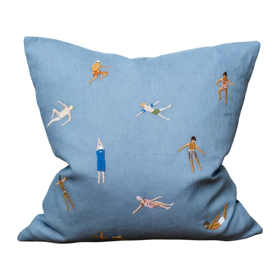 Housse de coussin Swimmers 45x45 cm, Blue