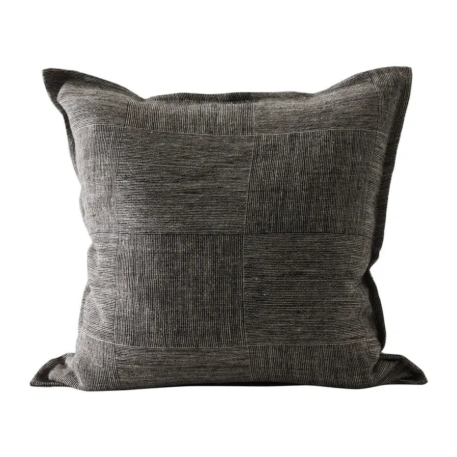 Housse de coussin Theo 50x50 cm, Noir