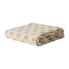 Housse de lit Julien 180x260 cm, Off-white-rouge-brun