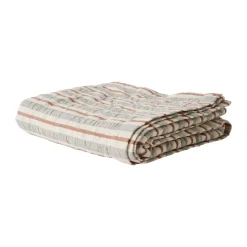 Housse de lit Malva 180x260 cm, Gris-rouge rouille