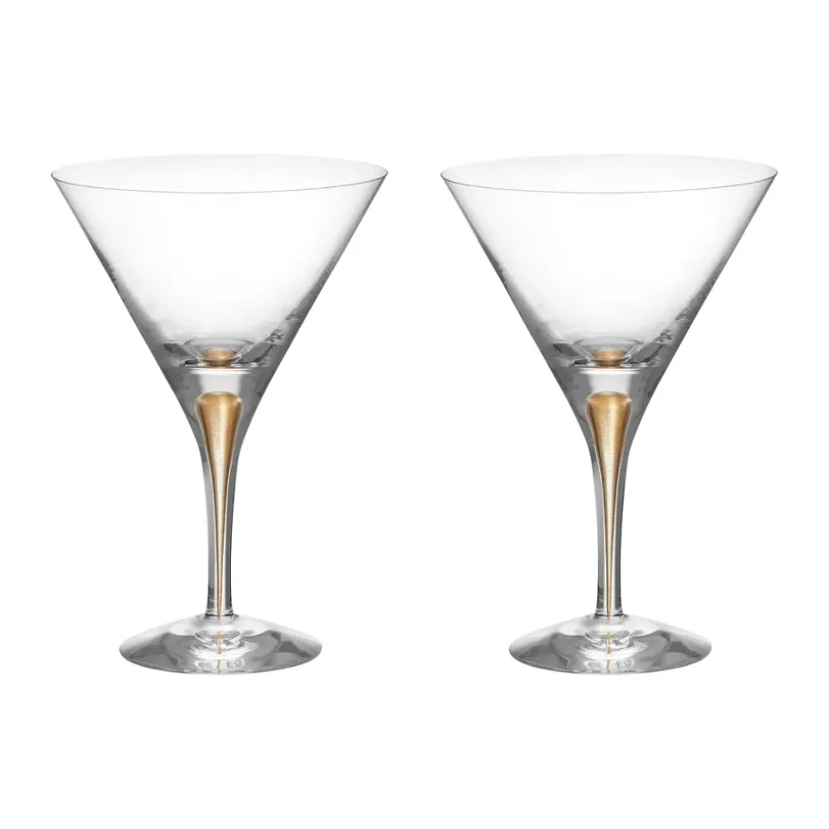 Intermezzo verres à martini 25 cl lot de 2, Or