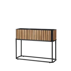 Jardinière Combine, Teck, Lava grey