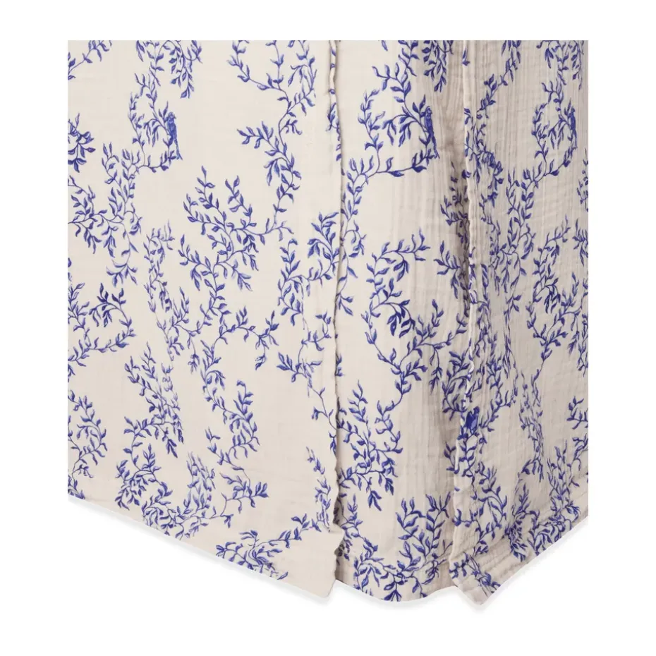 Jupe de lit Jardim Muslin, 90x200x53 cm