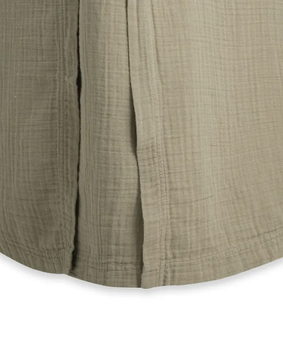 Jupe de lit Muslin, Géranium, 160x200x53 cm
