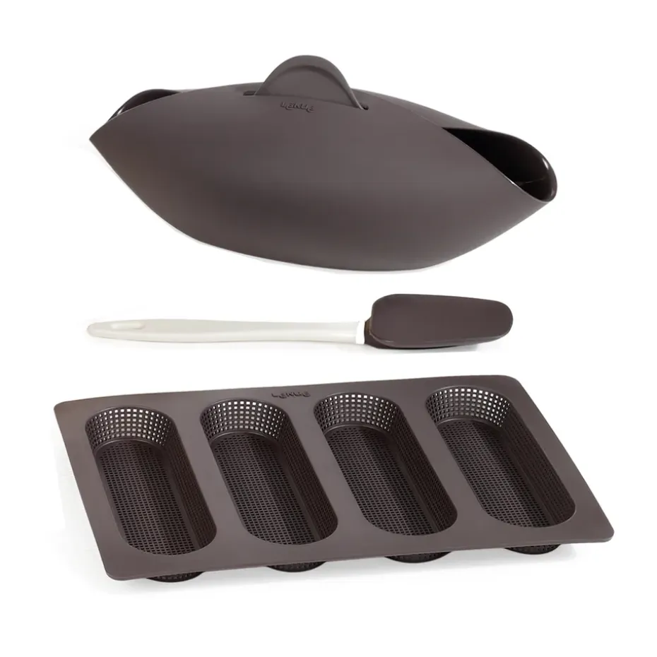 Kit de boulangerie Lékué lot de 3, Marron
