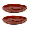 La Mère soucoupe pour tasse à expresso Ø11 cm lot de 2, Venetian red