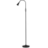 Lampadaire Ledro, Noir mat