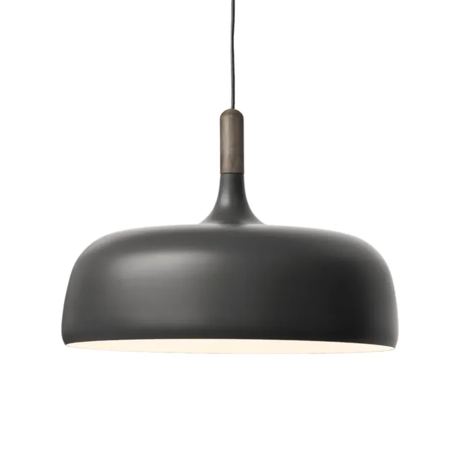 Lampe à suspension Acorn, Gris mat