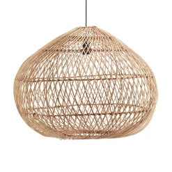 Lampe à suspension Karen rotin, Ø51 cm
