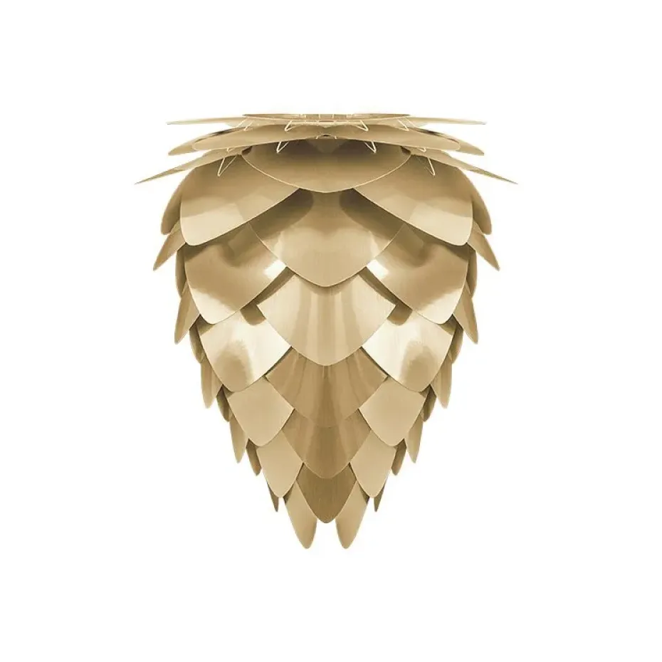 Lampe Conia laiton brossé, Ø 30 cm