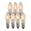 Lampe de rechange E10 LED filament intérieur lot de 7, 2100K