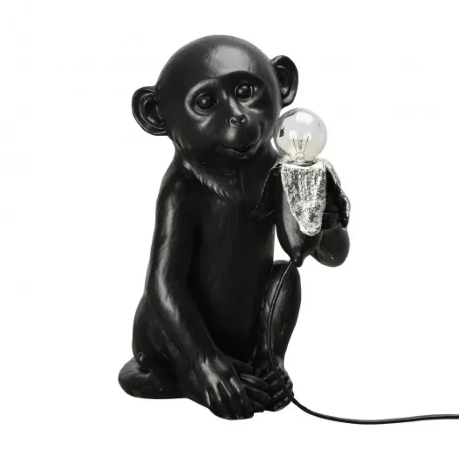 Lampe de table Banana Monkey, Noir