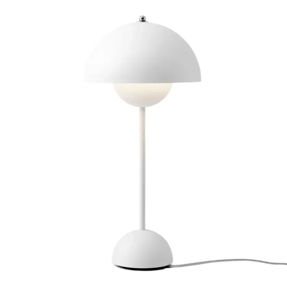 Lampe de table FlowerPot VP3, blanc mat