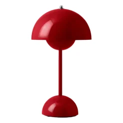 Lampe de table Flowerpot portable VP9, Vermilion red
