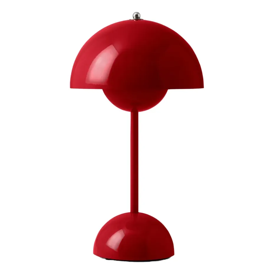 Lampe de table Flowerpot portable VP9, Vermilion red