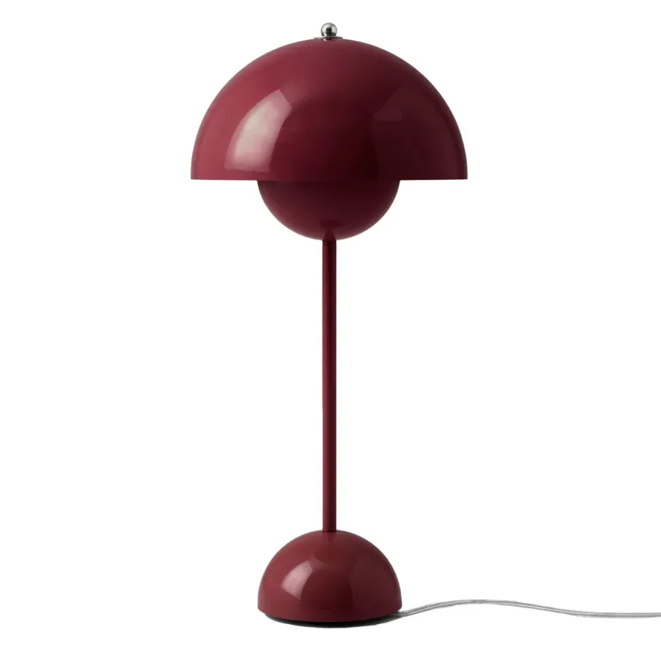 Lampe de table FlowerPot VP3, Dark plum