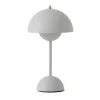 Lampe de table Flowerpot portable VP9, Matt light grey
