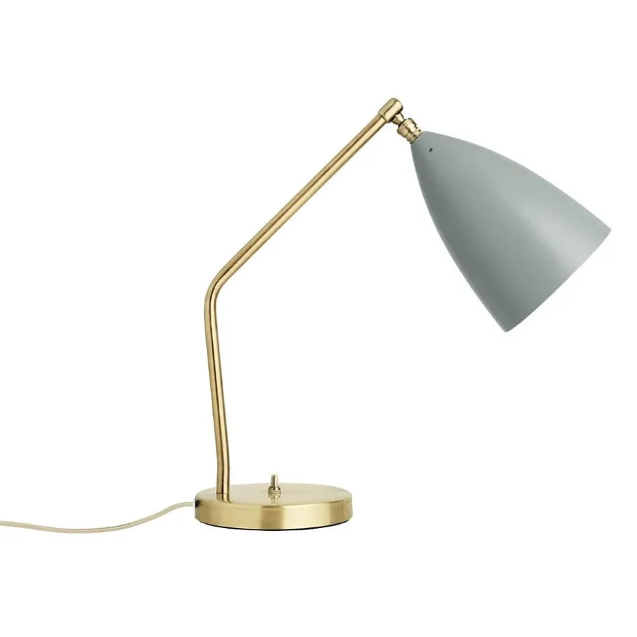 Lampe de table Grasshopper, bleu gris