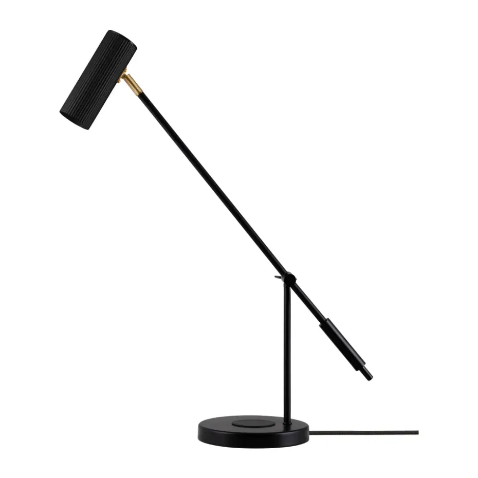 Lampe de table Hubble Read chargement sans fil, Noir