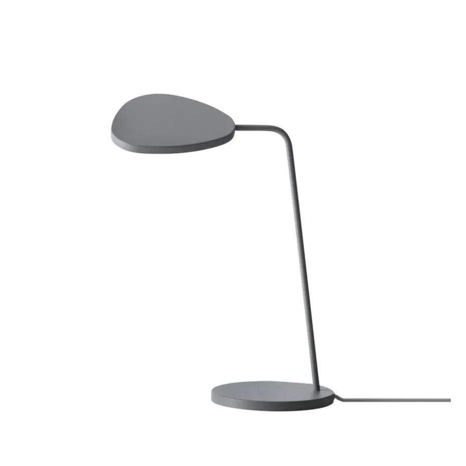 Lampe de table Leaf blanche, gris