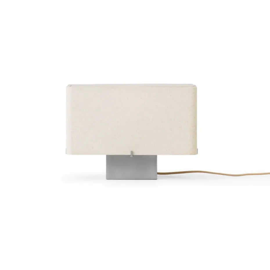 Lampe de table Nonna 24 cm, Aluminium brossé-sable