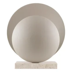 Lampe de table Orbit, Beige-travertin