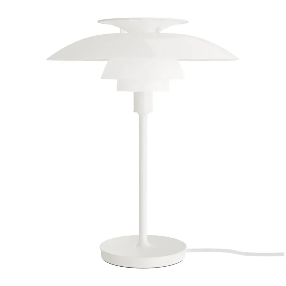 Lampe de table PH 80, Verre opalin blanc, blanc