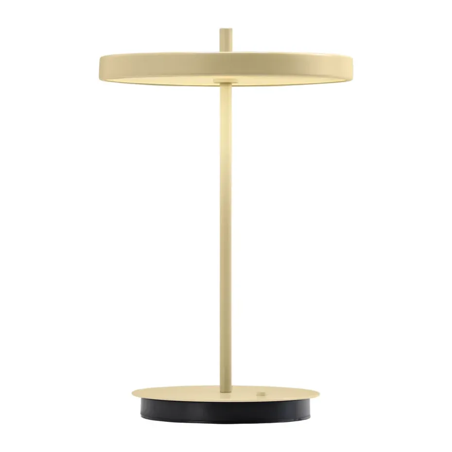 Lampe de table portable Asteria Move, Monochrome-jaune beurre