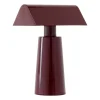 Lampe de table portable Caret MF1, Dark burgundy