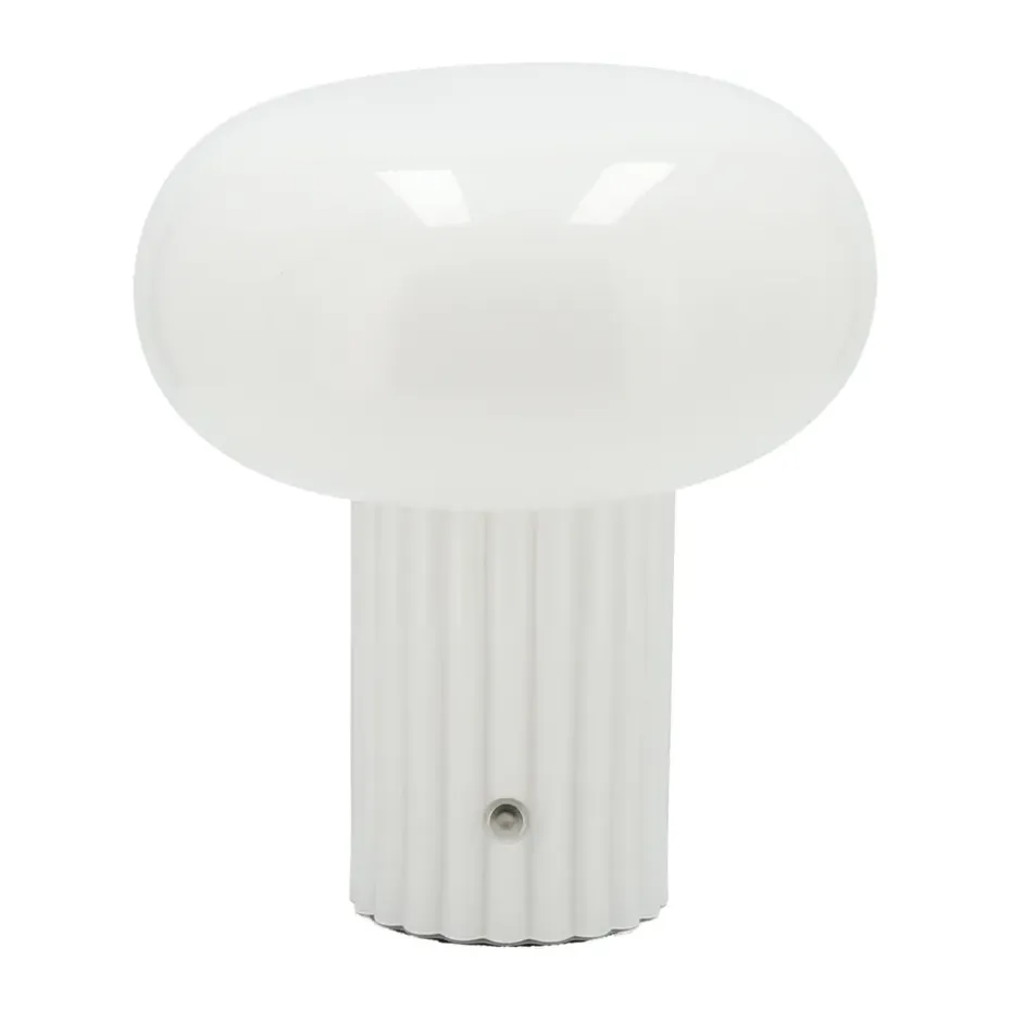 Lampe de table portable Haven 22 cm, Blanc
