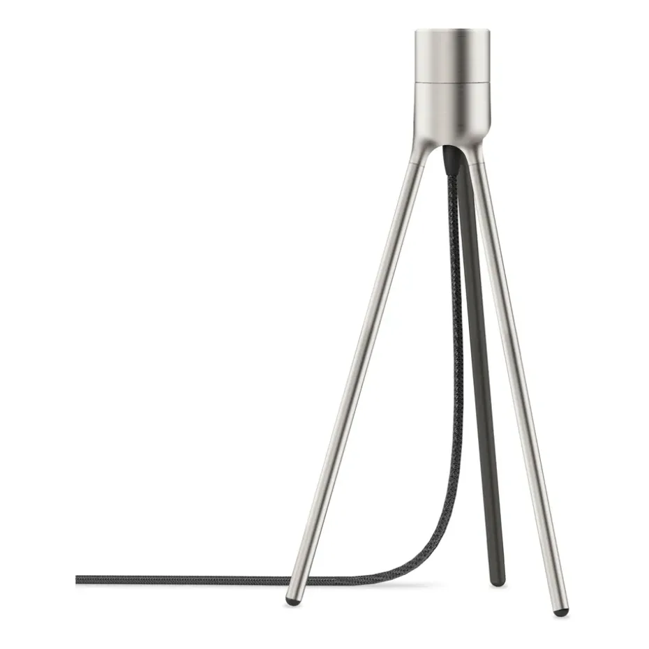 Lampe de table Tripod, Acier brossé