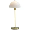 Lampe de table Vienda, laiton-blanc
