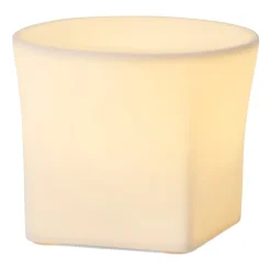 Lampe LED Ignus 8 cm, Blanc os