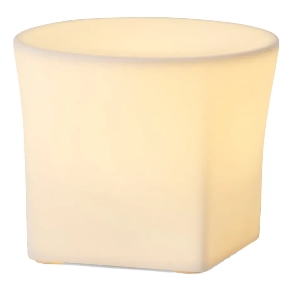 Lampe LED Ignus 8 cm, Blanc os