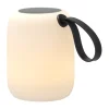 Lampe lounge solaire Hav Ø12.5 cm, Blanc-noir