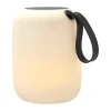 Lampe lounge solaire Hav Ø21 cm, Blanc-noir