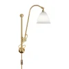 Lampe murale Bestlite BL5, Porcelaine-laiton