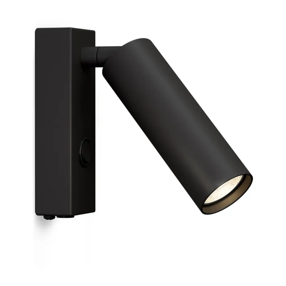 Lampe murale Pipeline, Noir mat