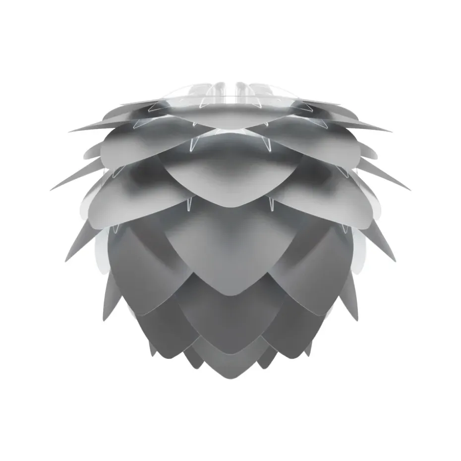 Lampe Silvia gris, Ø32 cm
