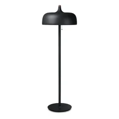 Lampe sur pied Acorn, Noir mat