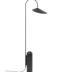 Lampe sur pied Arum, Noir