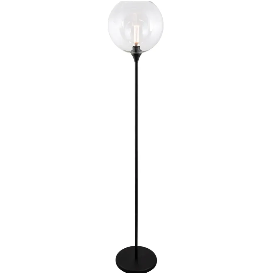 Lampe sur pied Bowl, Noir
