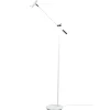 Lampe sur pied Cato, Blanc mat