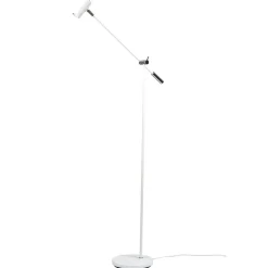 Lampe sur pied Cato, Blanc mat